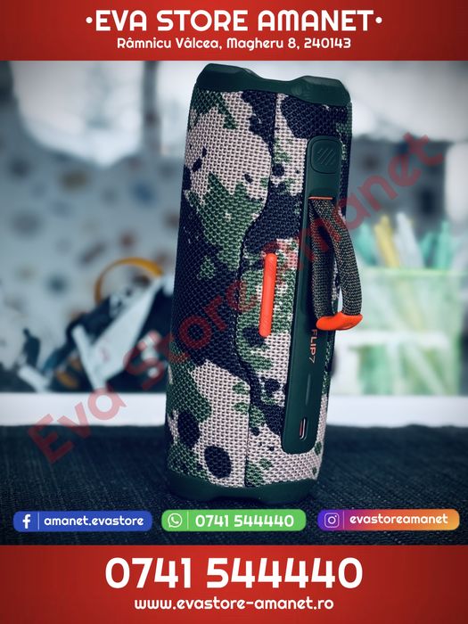 Boxa portabila JBL Flip 7 35W Bluetooth Auracast 16h IP68 Camuflaj