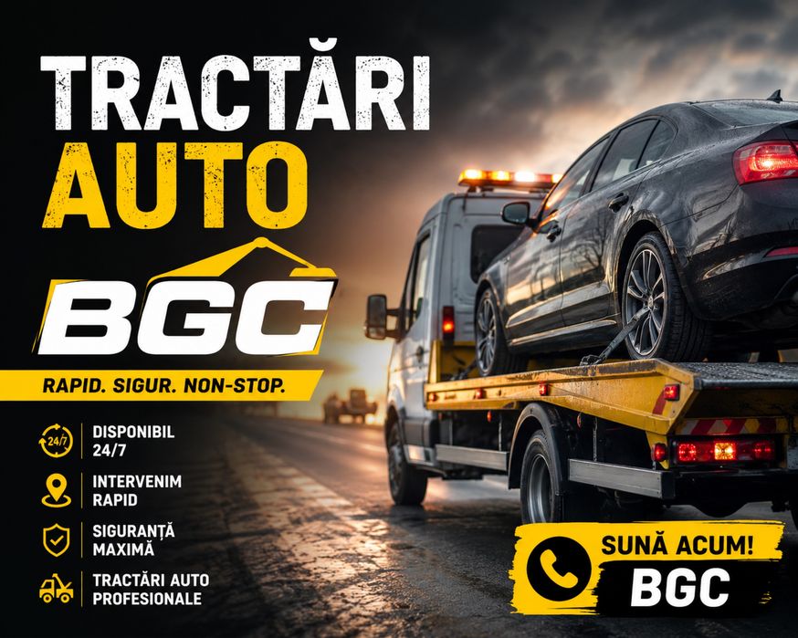 Tractari auto non-stop 24/7