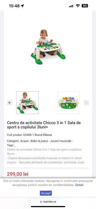 Centru activitati bebe chicco