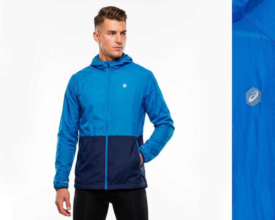 ASICS Оригинално мъжко тънко яке за бягане / тичане размер М