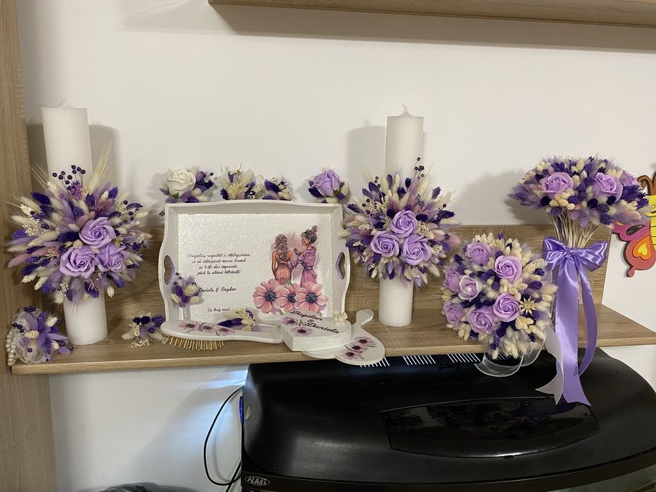 Buchete mireasa, nasa, lumanari cununie, cocarde, bratari