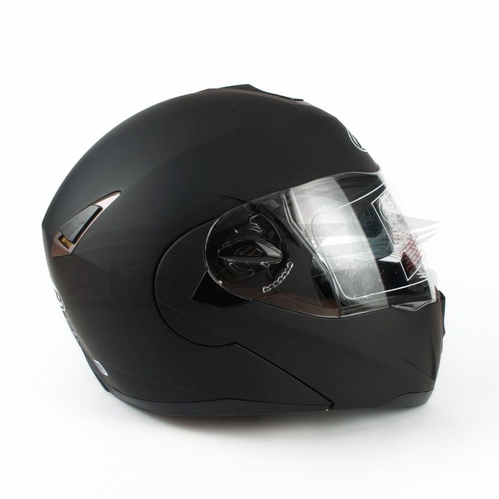 Каска №16-6 HD модуларна MATT-BLACK XXL размер