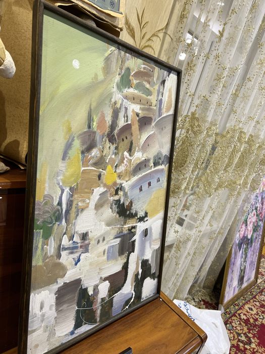 Максим Воронов дорога « Горный аул» темпера