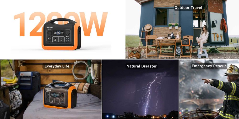 1200W Генератор за ток без гориво VITO UPP 1200 EU Power Station