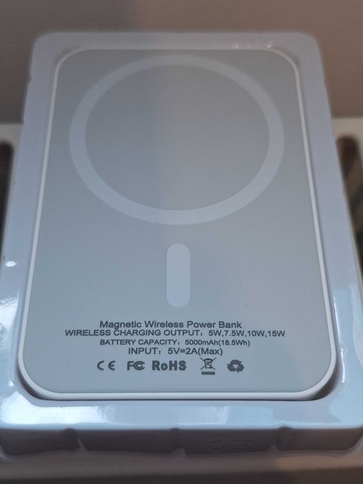 Baterie externa MagSafe 5000mAh - incarcare wireless, magnetic, USB-C, noua