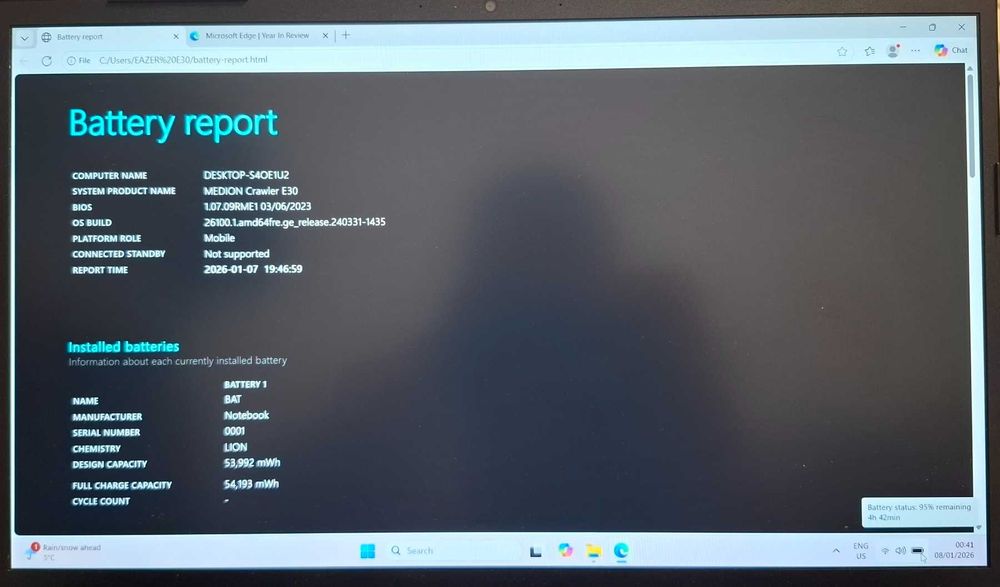 Лаптоп Геймърски Medion | I5 12450H | 64GB RAM | 2TB SSD | RTX 3050