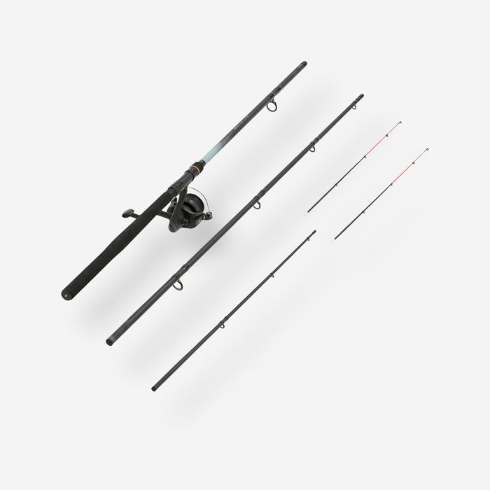 Set lansetă + mulinetă Pescuit la Feeder - produs resigilat Decathlon