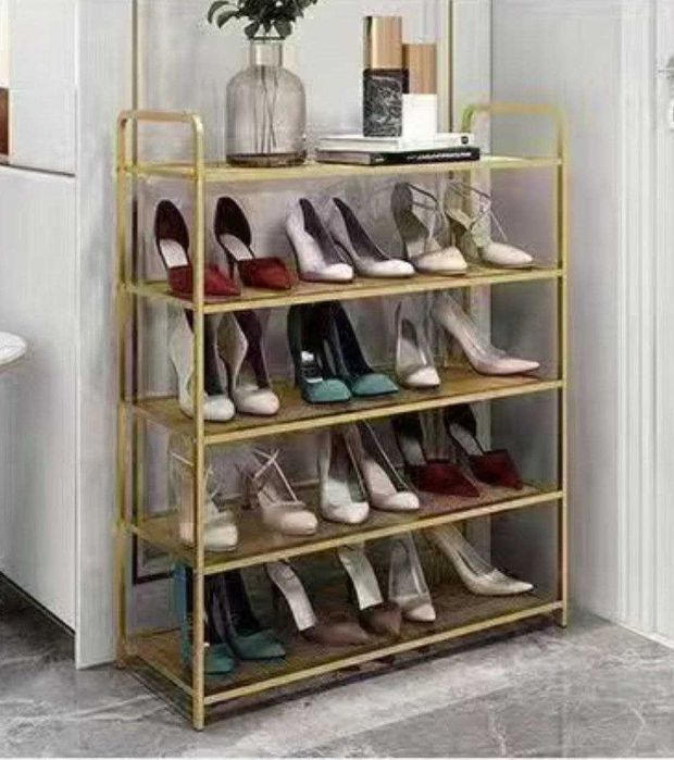 Обувница золотистая, металлическая