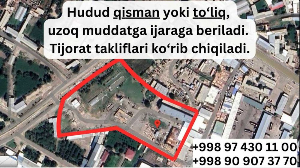 Ijara 2 gektar. Sanoat zonasi