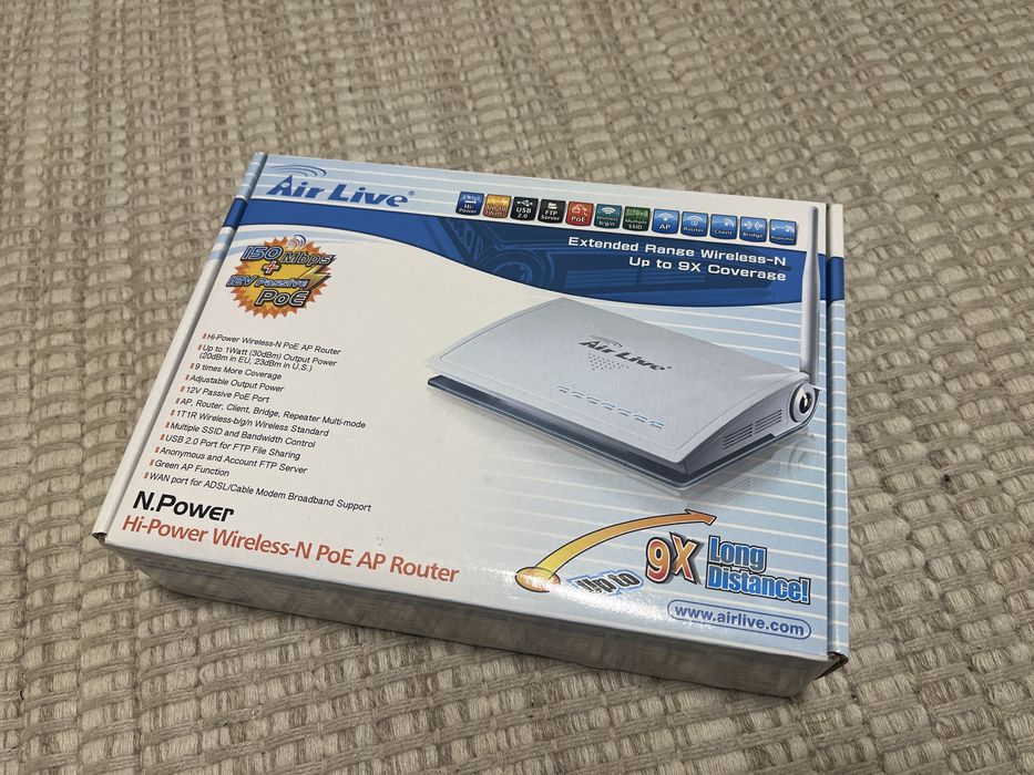 Router wireless AirLive N.Power Hi-Power Wireless-N PoE AP Router