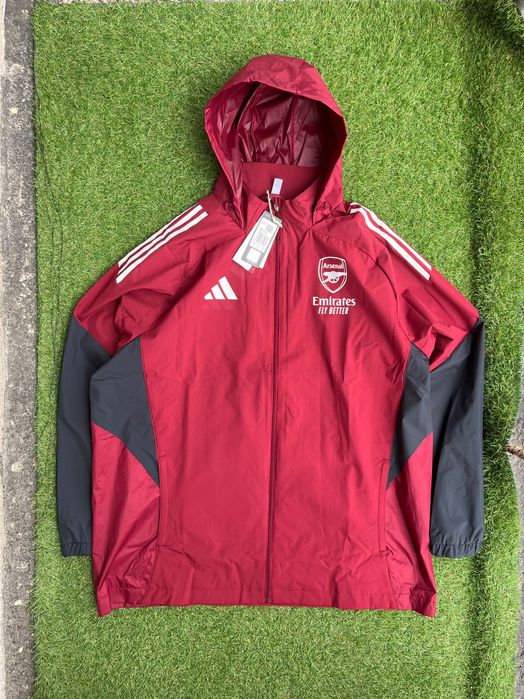 Мъжко горнище / яке : Adidas Sportswear Arsenal Zipped Hooded Jacket Bordeaux Charcoal Grey XXL