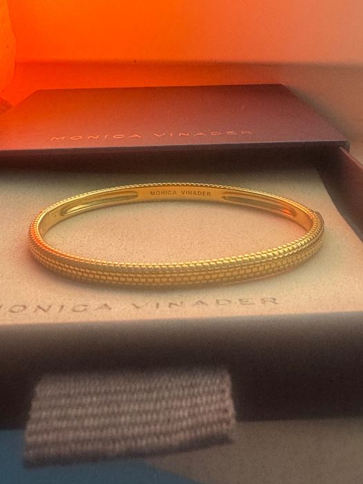 Оригинална гривна Monica Vinader Heirloom в позлата 18k