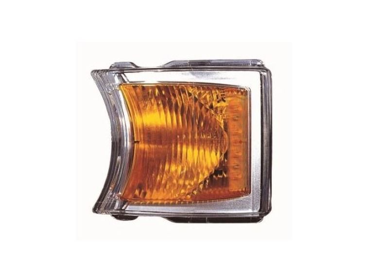 Lampa semnalizare fata Scania P/G/R/T, 2004-2018; P94-R144 (M114), 2005-2007, partea stanga=dreapta, LED+P21W; rama argintie; fara soclu bec