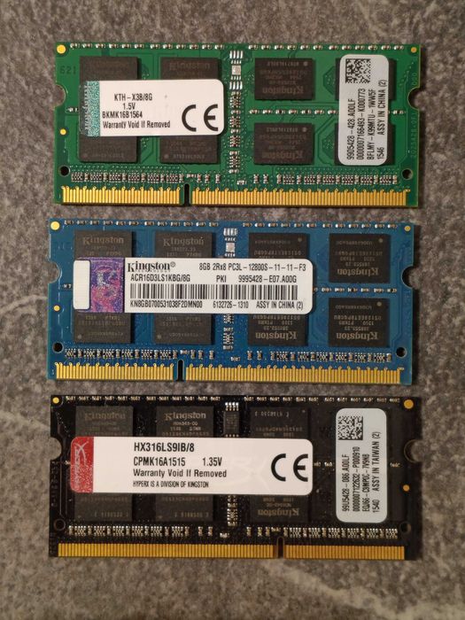 Vand SO-DIMM DDR3L de 8 Gb cu 1600 MHz