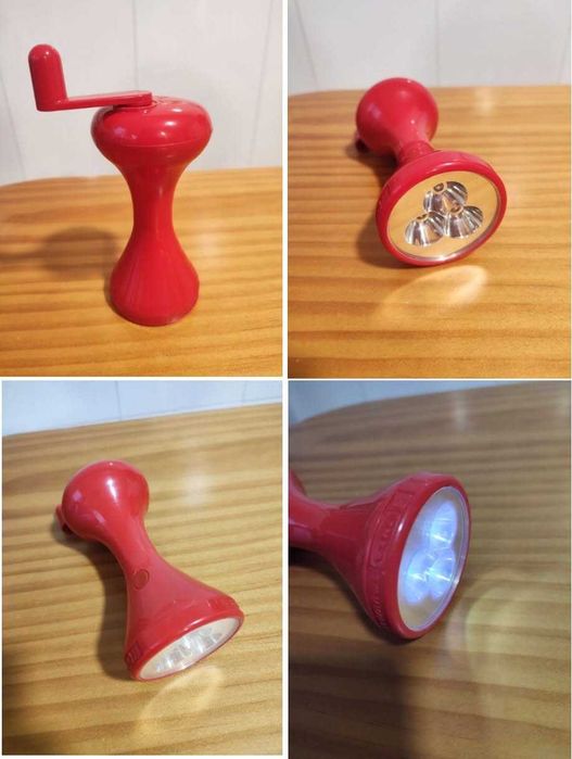 Lanternă cu dinam, 13 cm, funcțională