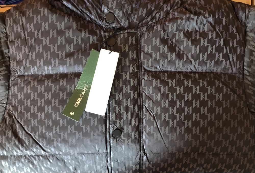 Karl Lagerfeld Monogram Reflective Down Jacket ОРИГИНАЛ мъжко яке L-XL