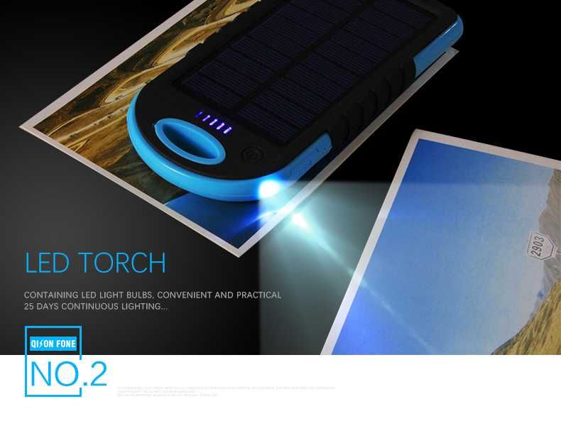 Соларна батерия Power Bank 5000А или 12000А подходяща за къмпинг