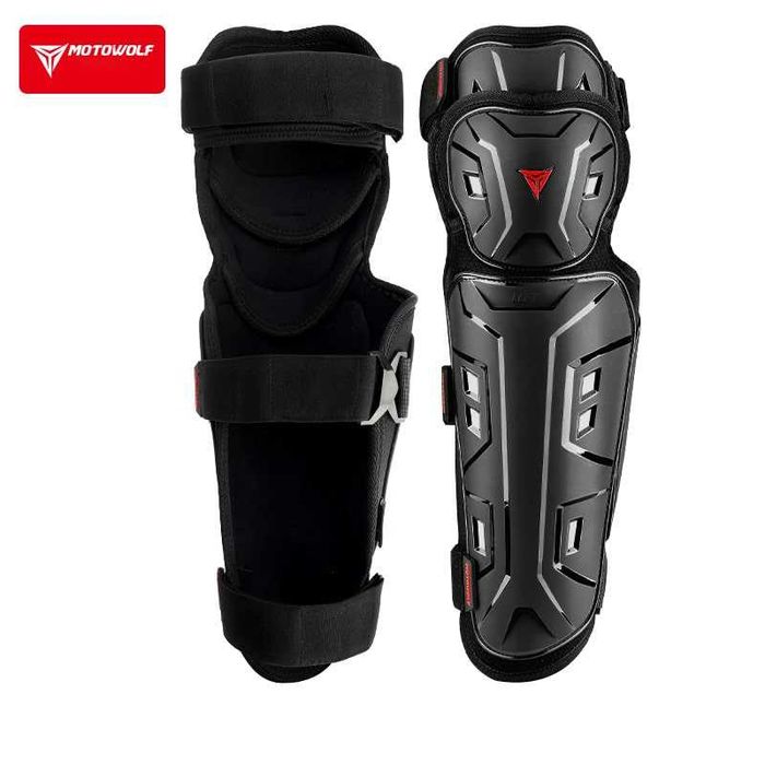 Set genunchiere si cotiere moto protectie Shell certificat CE Motowolf