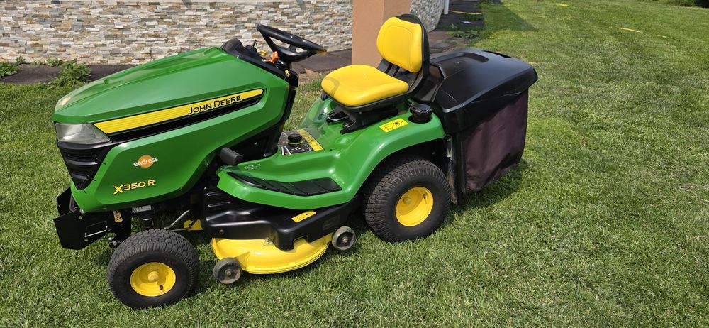 John deere X350R,  tractoras gazon, cositoare iarba