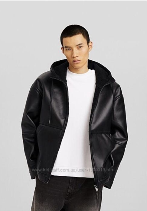 Кожаная куртка Bershka