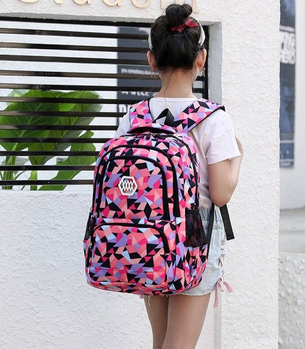 Комплект школьный рюкзак для девочек детский вместительный