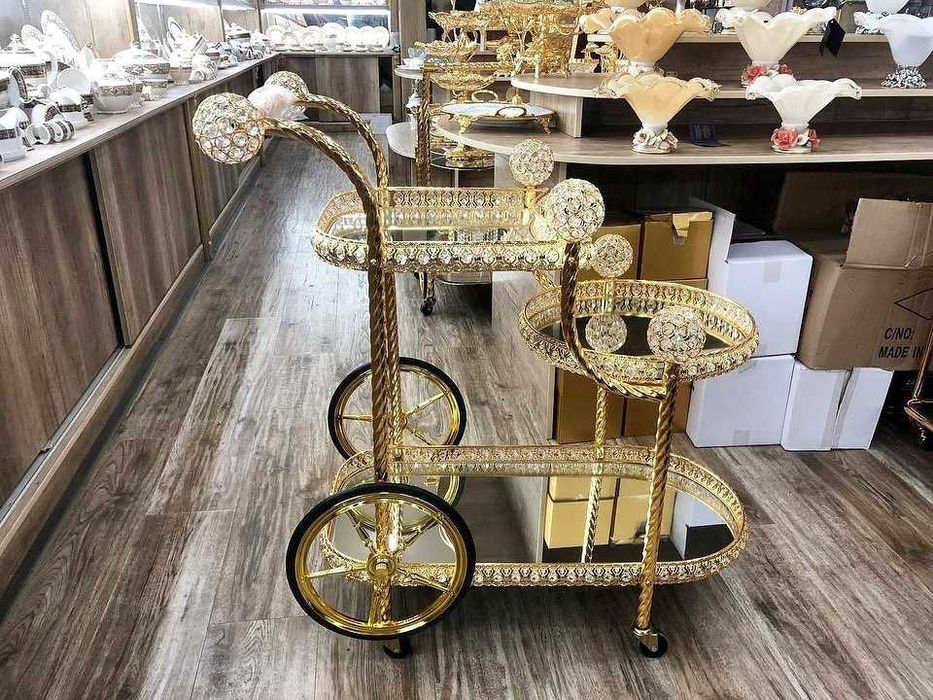 Кухонная Тележка для дома, тележка для сервировки домашнего бара