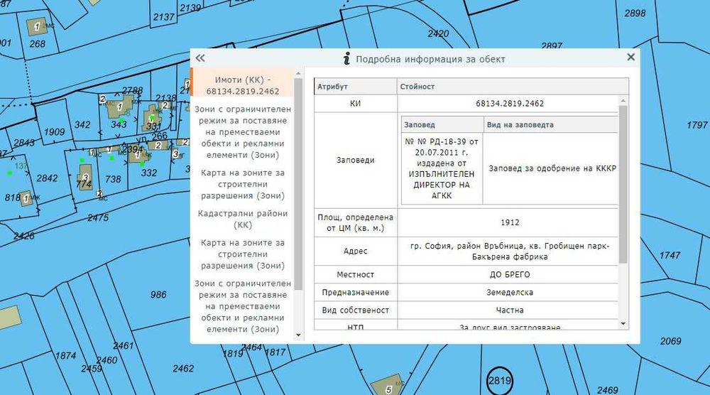 Продава се Парцел в София, Обеля 1 - 1912 кв.м за 60 €/кв.м - Снимка #5