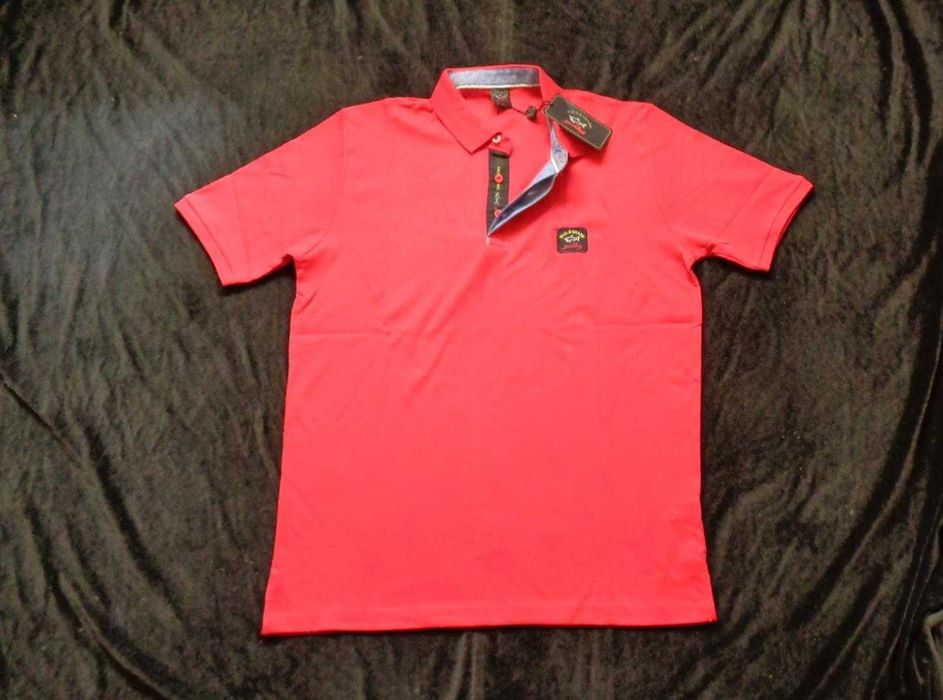 Tricou barbati maneca scurta guler 4XL 5XL 6XL albastru, rosu, turcoaz