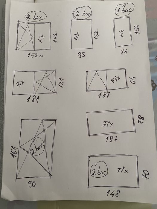 Tâmplărie pvc uși și ferestre second hand