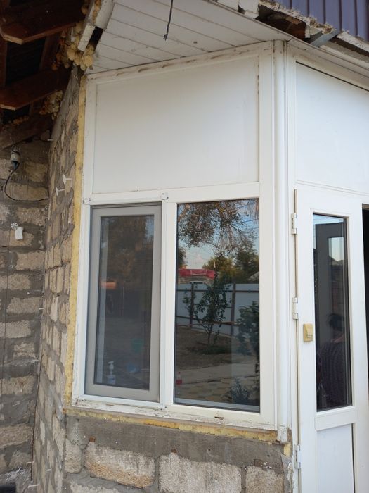 Пластиковые окна и дверь