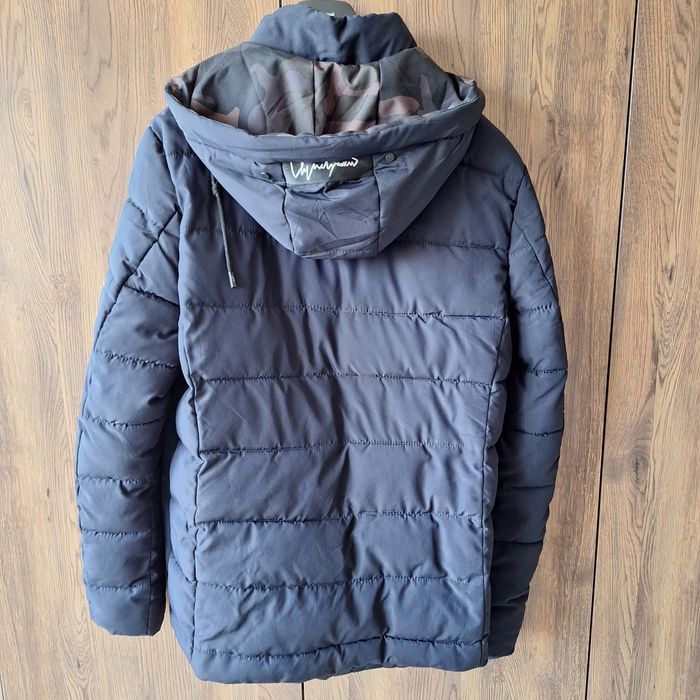 Мъжко ватирано зимно яке, синьо.