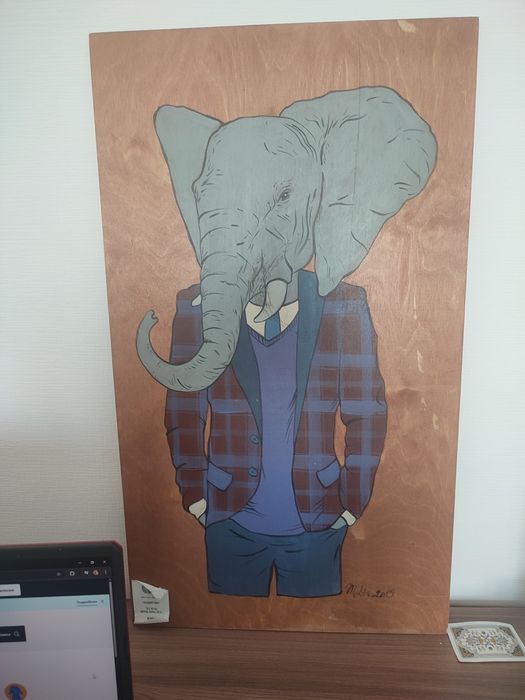 Продам картину Деловой слон 70х40см