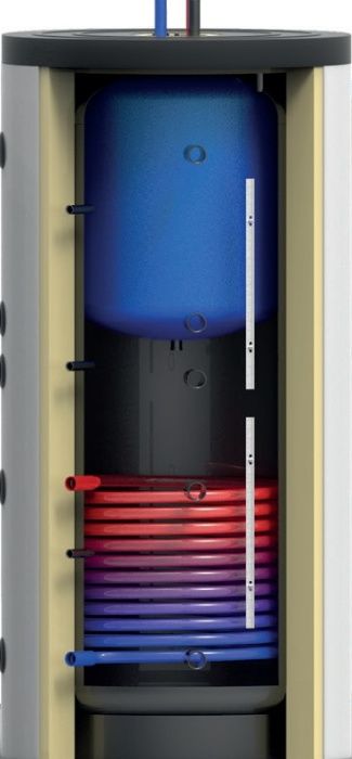 Pufer (puffer)special -serpentine inox pt apa calda sau tanc in tanc