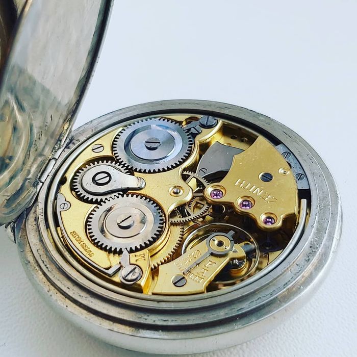 Ceas buzunar Zenith cu alarmă defect