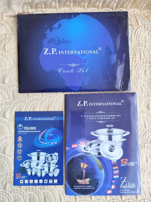 Нов луксозен комплект  съдове за готвене от 17 части