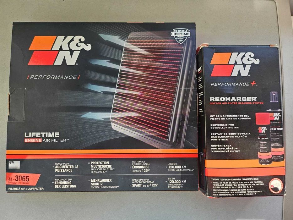 FILTRU AER SPORT K&N 33-3065 cu Set de curățare și întreținere K&N