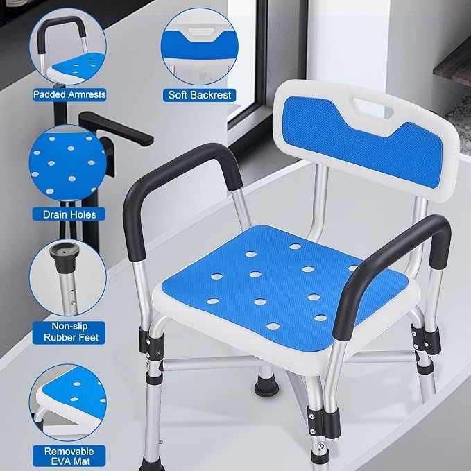 Scaun de duș pentru persoane în vârstă și cu dizabilități