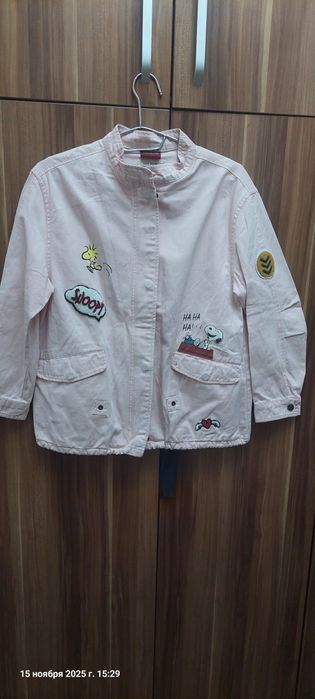 Куртка лёгкая джинса розовый цвет