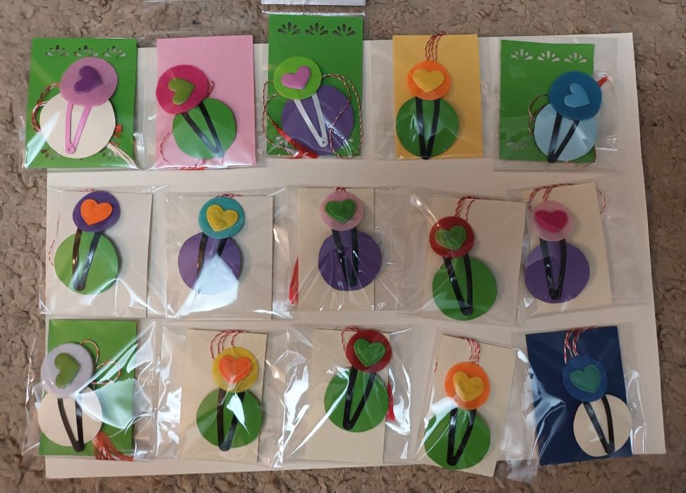 Martisoare lemn, fetru