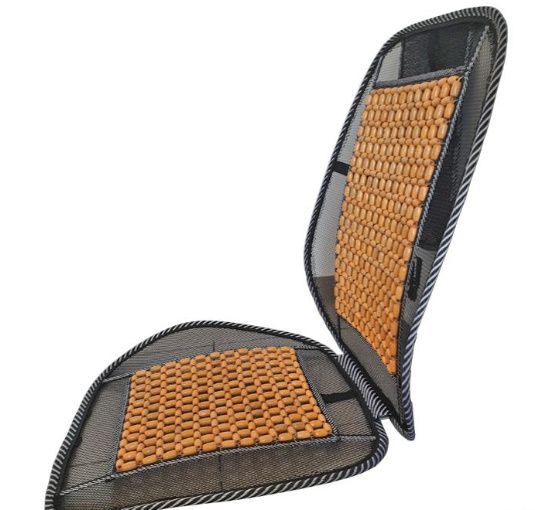 Husa scaun cu bile masaj bambus - ergonomic