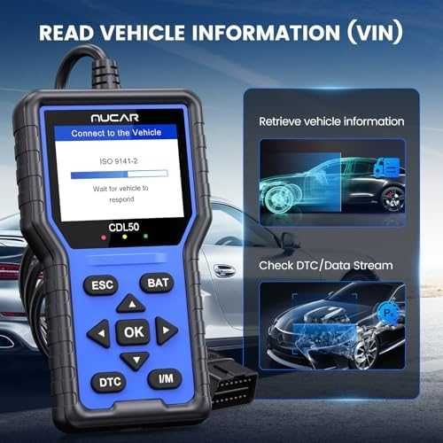 Нов OBD2 скенер за кола Mucar CDL50 диагностика двигател DTC VIN CAN Уред диагностика автомобил