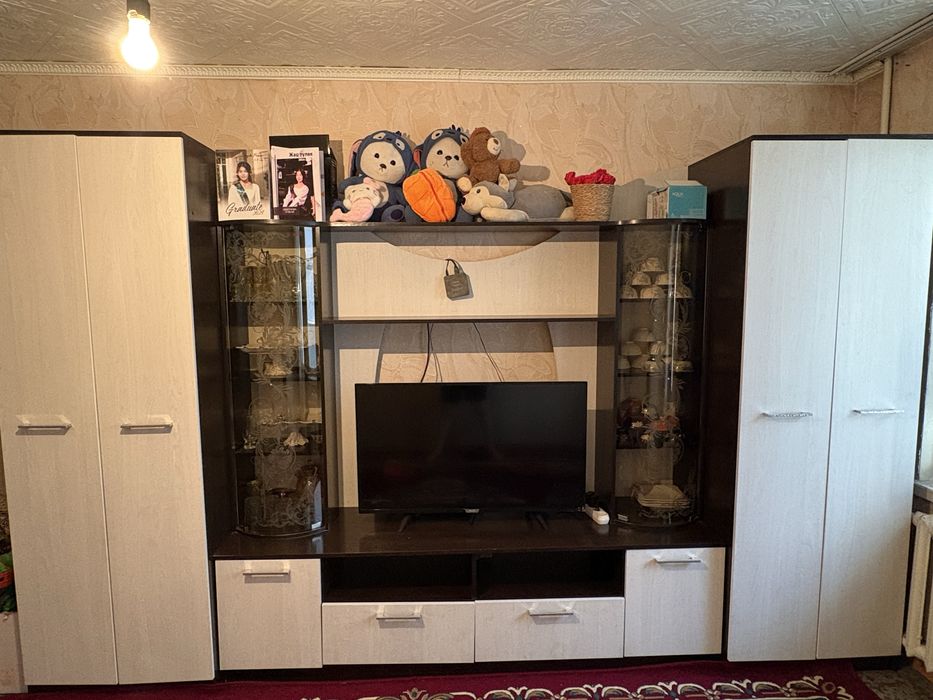 Стенка и телевизор бирге сатылады (Продаются вместе)