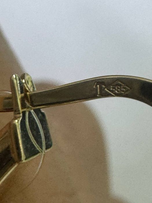 Золото 585  Серьги