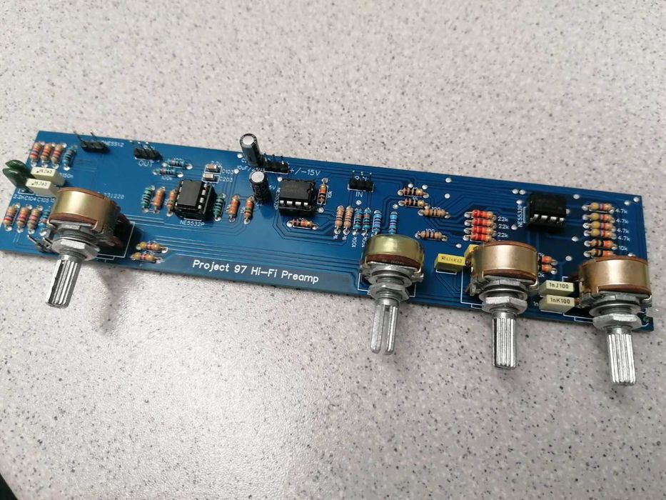 Modul preamplificator corector Rod Elliot Project 97