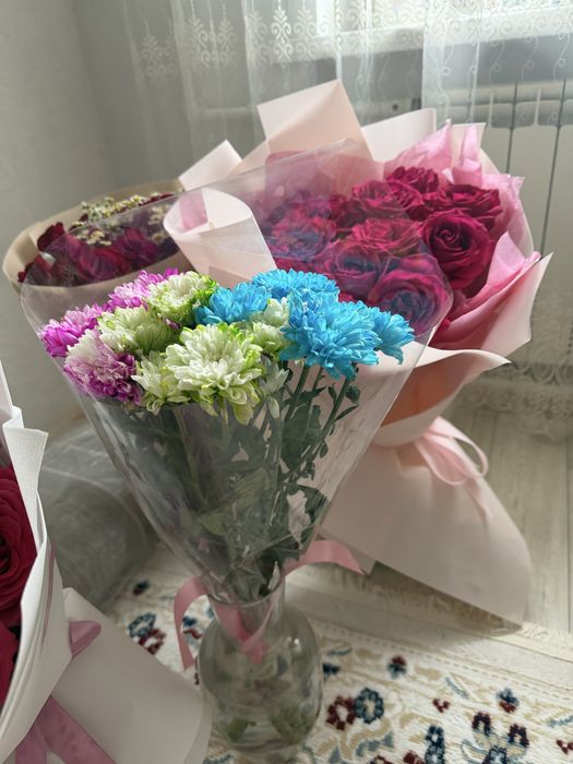 Свежие букеты цветы