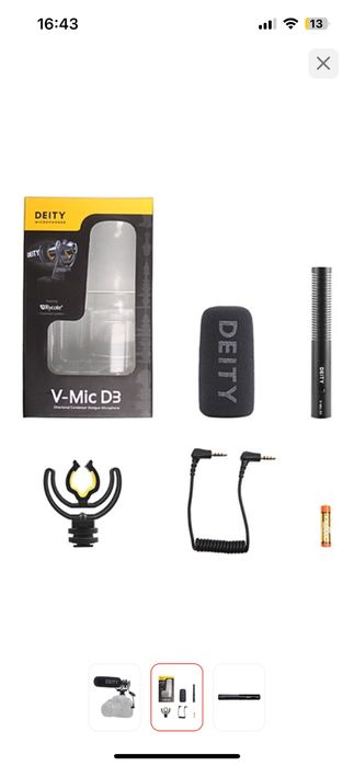 Микрофон Deity V-Mic D3 черный