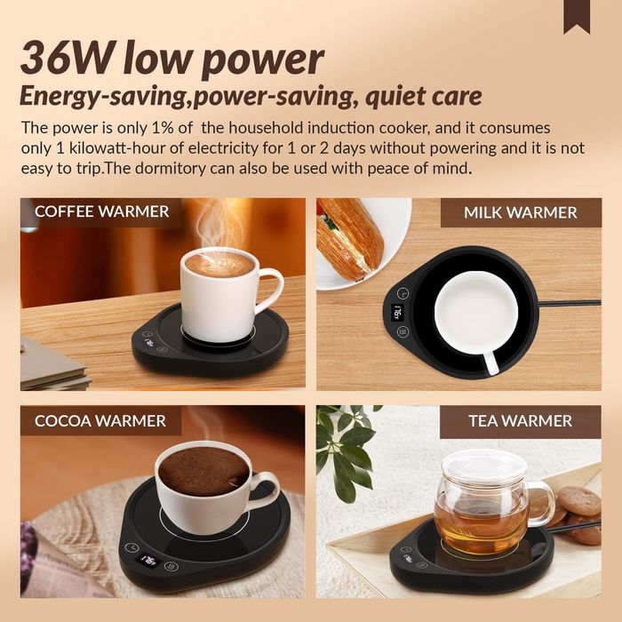 Нагревател за чаши за кафе чай за бюро с 3 настройки на температурата