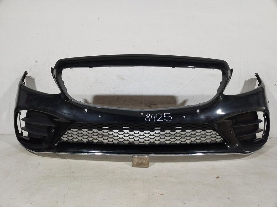 Bara fata Mercedes C-Class AMG, W205, facelift, 2018, 2019, 2020, 2021, cod origine OE A2058856002, cu gauri pentru senzori de parcare (6).