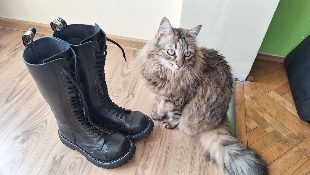 Bocanci piele marca Steel