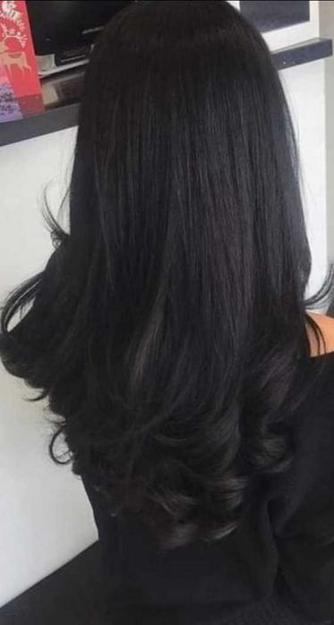 Коса черна използвана 60см.,100гр